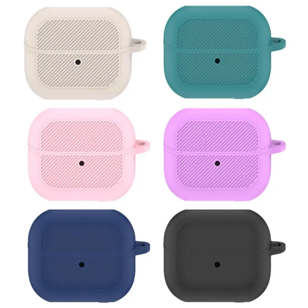 1 Set Silicone Case For Samsung Galaxy Buds 3 Pro Earbuds Accessories Shockproof Cover Dust-proof With Keychain