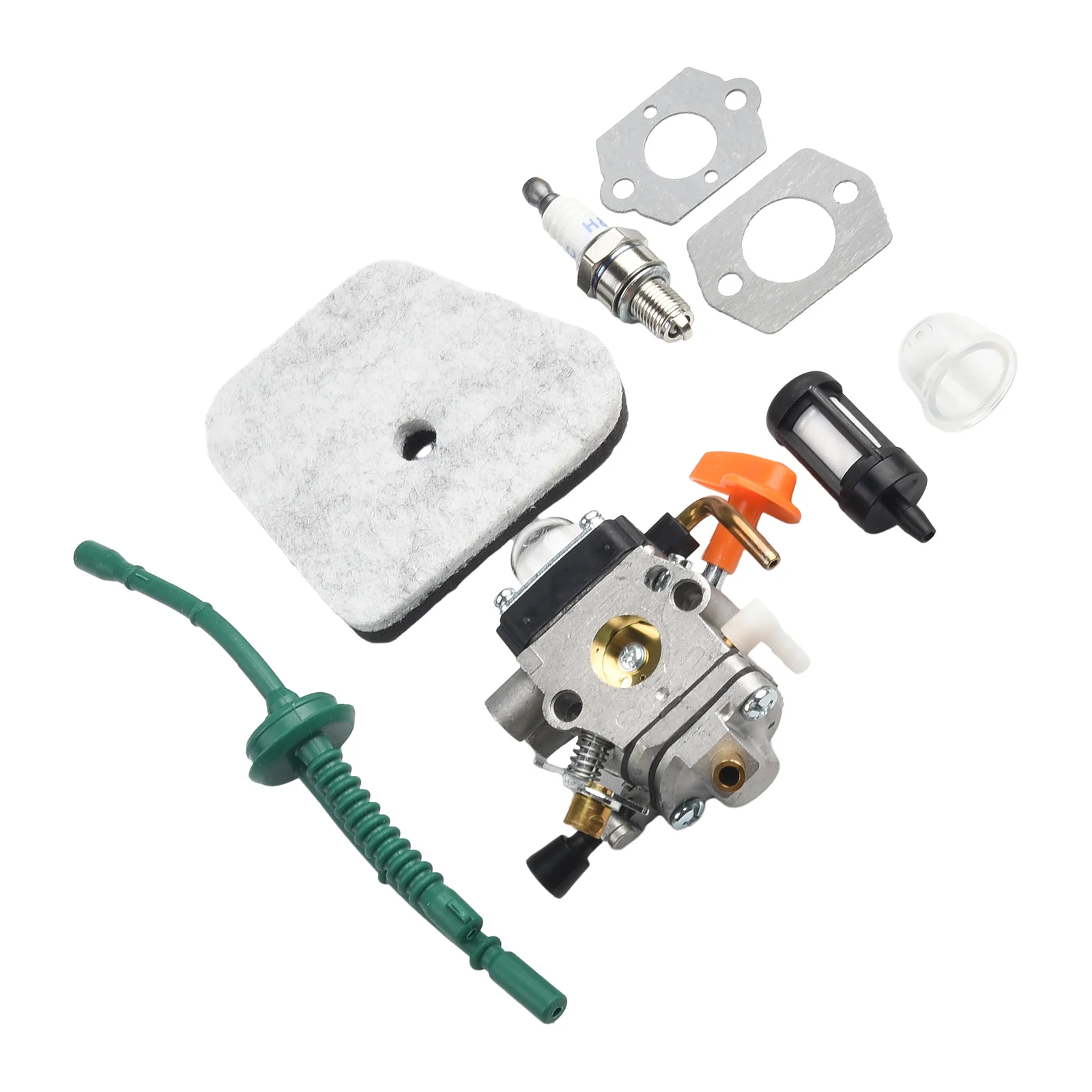 

Lawn Mower Part Fuel Filter Set Carburetor Kit Garden Tool 1 Set Accessories Metal Easy To Install Highly Quality