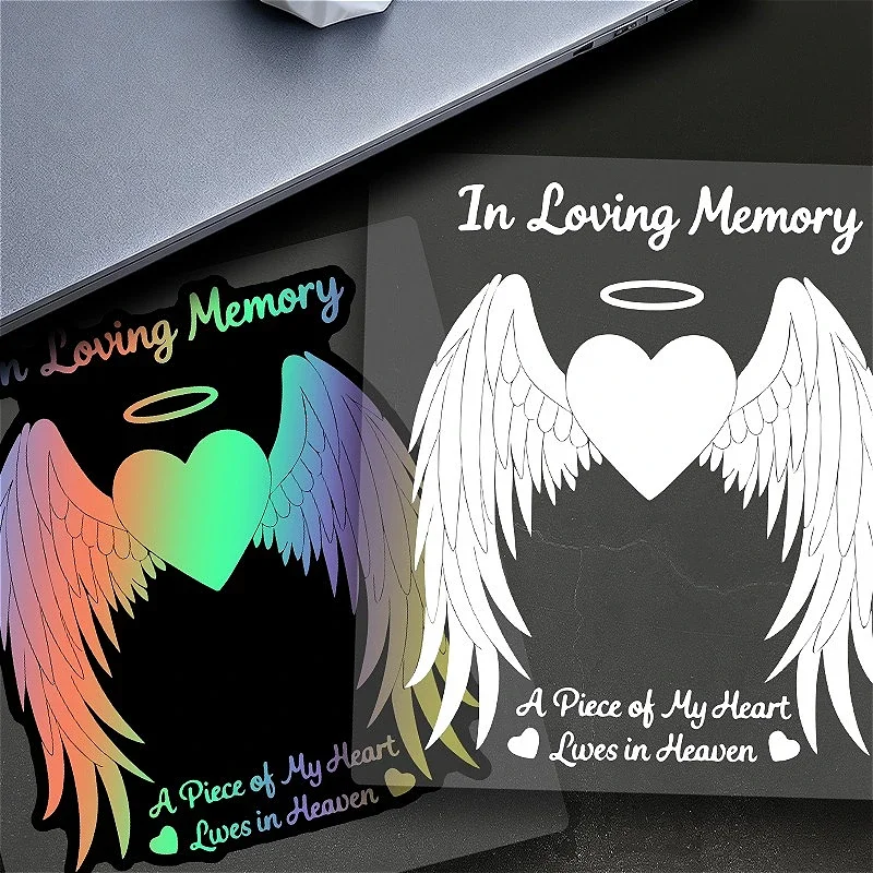 Memorial Tribute Sticker In Loving Memory Waterproof Vinyl Decal for Motorcycle Fairing Top Case Car Window Scooter Decor