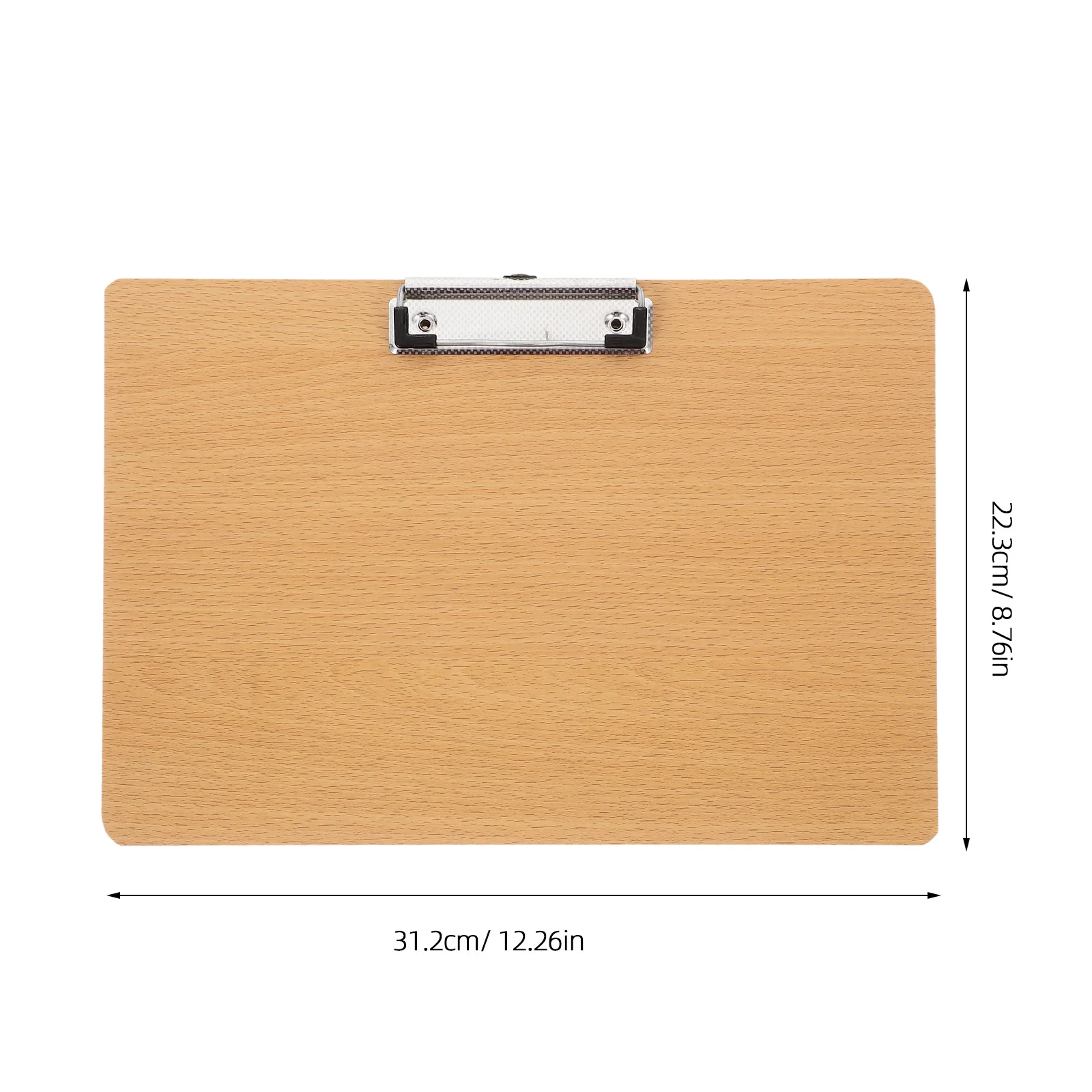 A4 Density Board Clipboard Metal Clip Smooth Surface For Office Study Drawing Notetaking File Organizer Document Holder