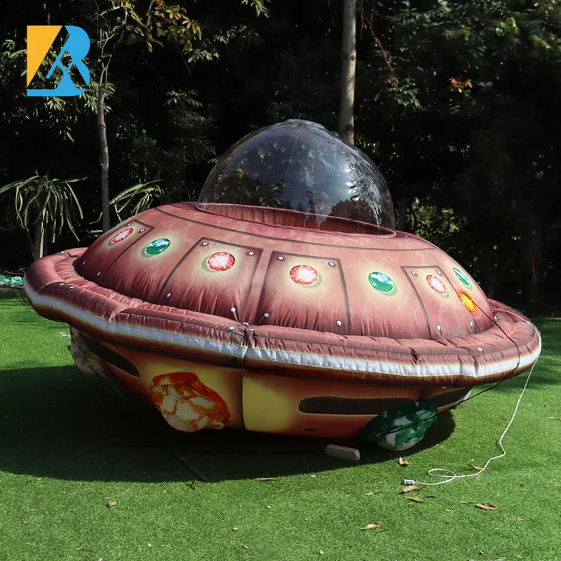 Bespoke Party Supplies USA Large Inflatable UFO Yard Decoration for Hotel Stage Decoration Toys