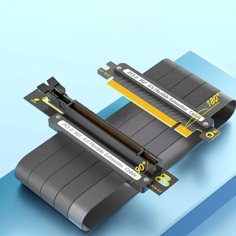 

Fast PCIE X16 to X16 Cable 90 Degree/ 180 Degree Vertical Extension Cable High Speed Dropship