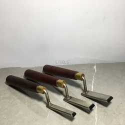 10/16/20mm High Foot Shovel Woodworking Trimming Special Carving Chisel Flat Bottom Gooseneck Shovel Knife Hand Hardware Tools