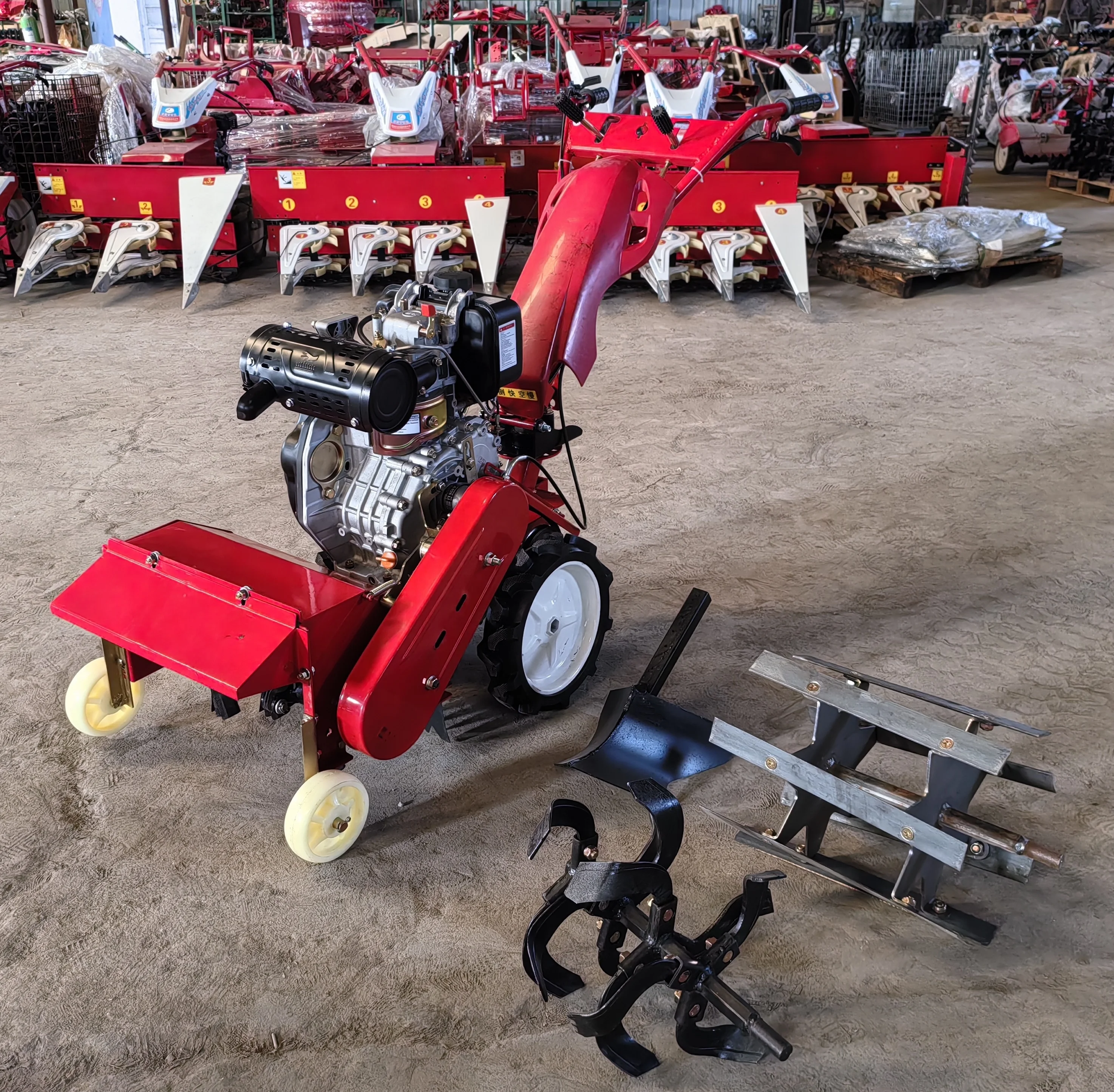 

Farm Portable Self-propelled 40cm Wide Blade Grass Cutter Lawn Mower Spare Parts 173F Diesel 4wd Grass Chopper Weeding Machine