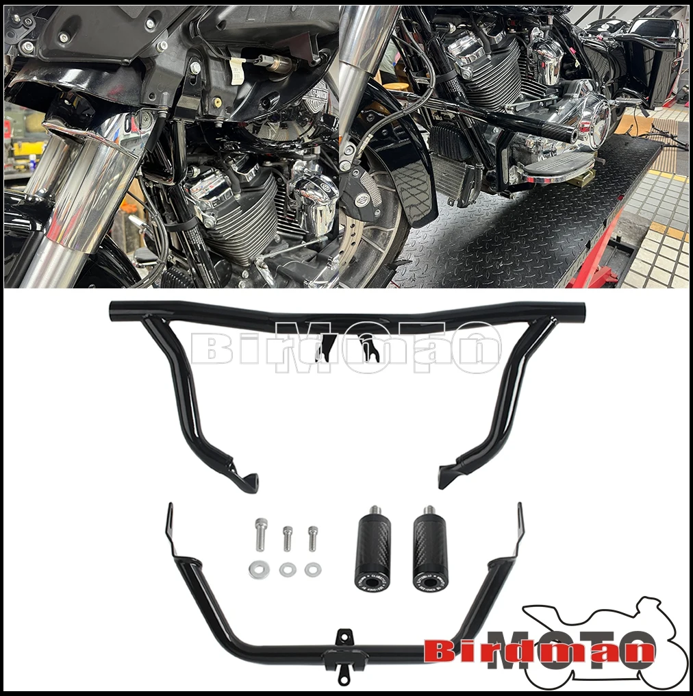 

Защита двигателя с комплектом поддержки обтекателя для Harley Road Glide Special Ultra Limited CVO FLTRXS FLTRXST FLTRXSE FLTRU FLTRK