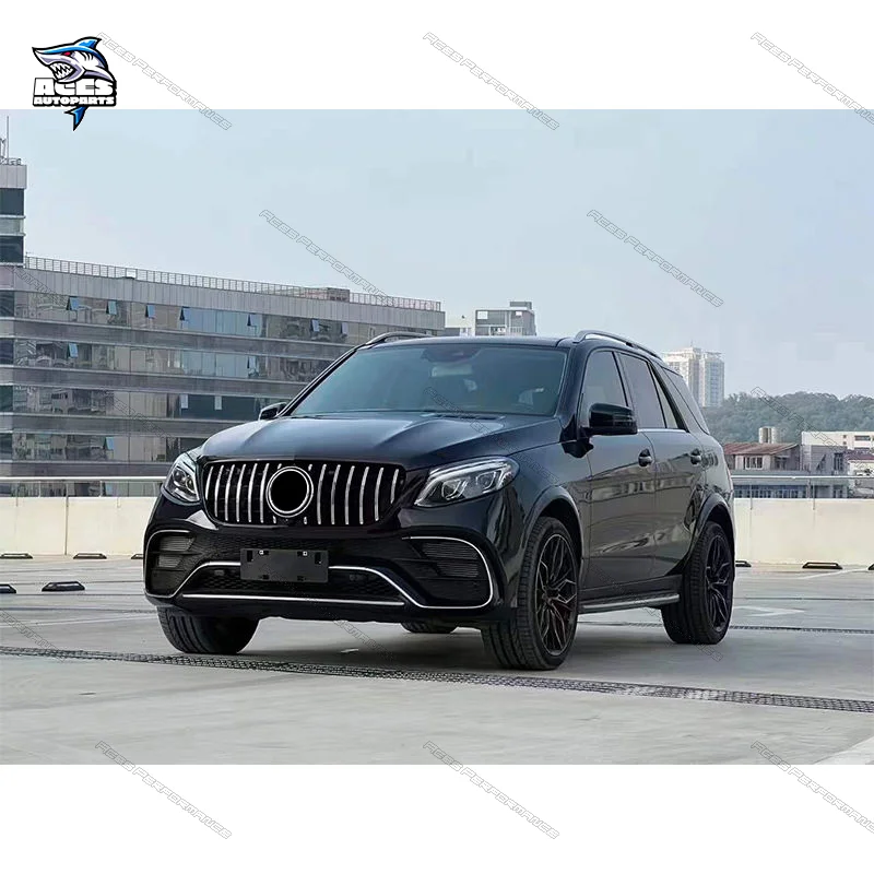 New Arrived Car Body Kit for Mercedes ml W164 Upgrade 2019 W166 GLE63 AMG Car Bumpers Fenders Hood Taillight W164 Headlight view 5