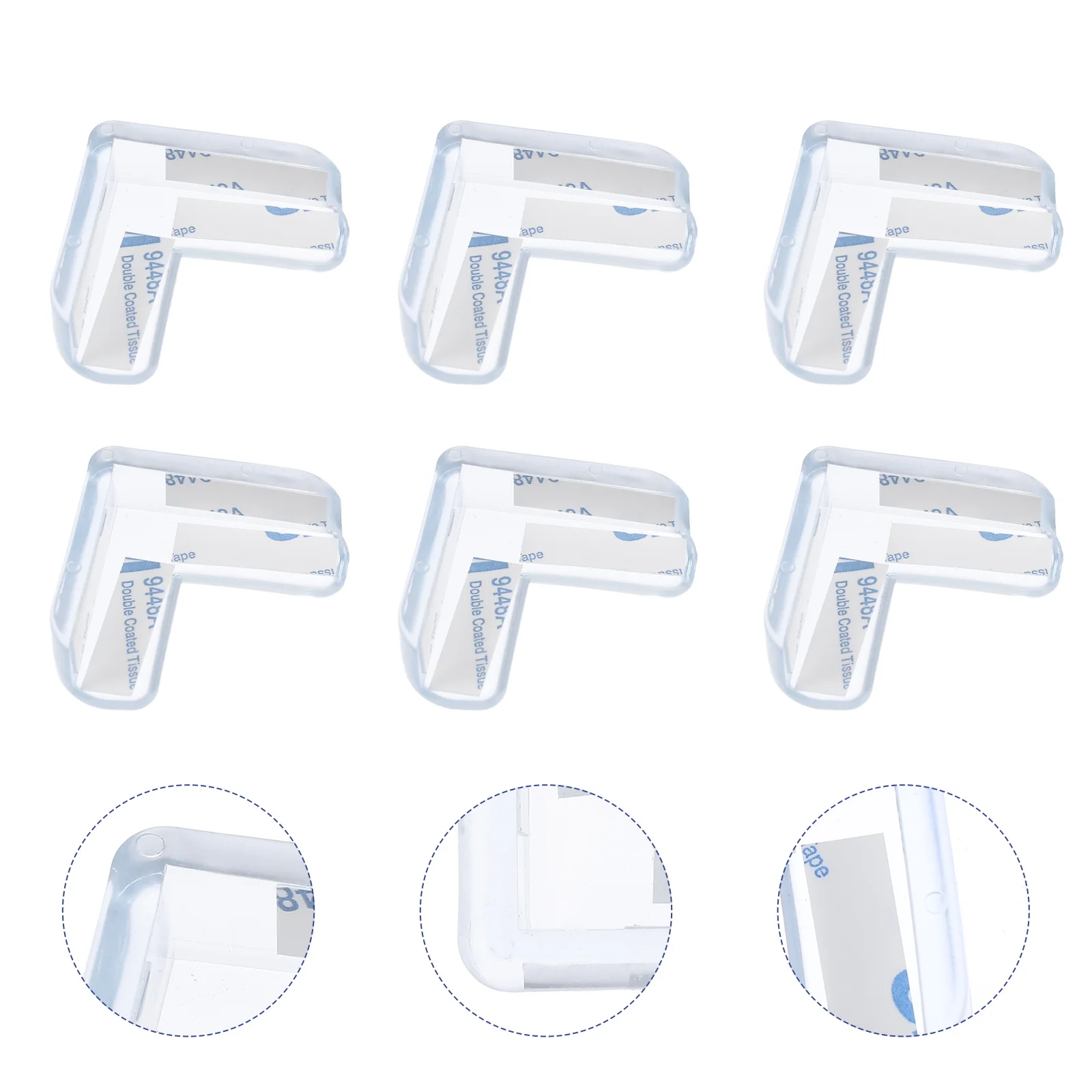 

20pcs Safety Corner Guards Clear Anti Collision Stickers Durable Baby Proofing PVC Table Furniture Edge Protectors Home Decor