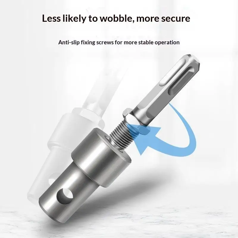 Earth Auger Adapter Tool 4 Interface Types High Hardness Universal for Impact Wrench Hammer Drill Garden Planting Hole Digging