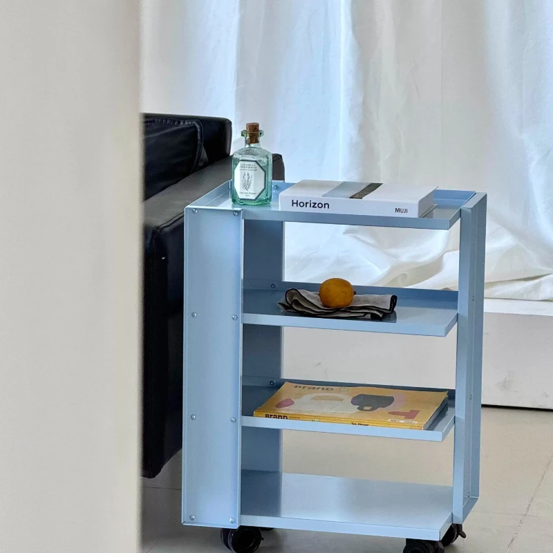 Mobile trolley rack wrought iron sofa edge few modern simple bedside table