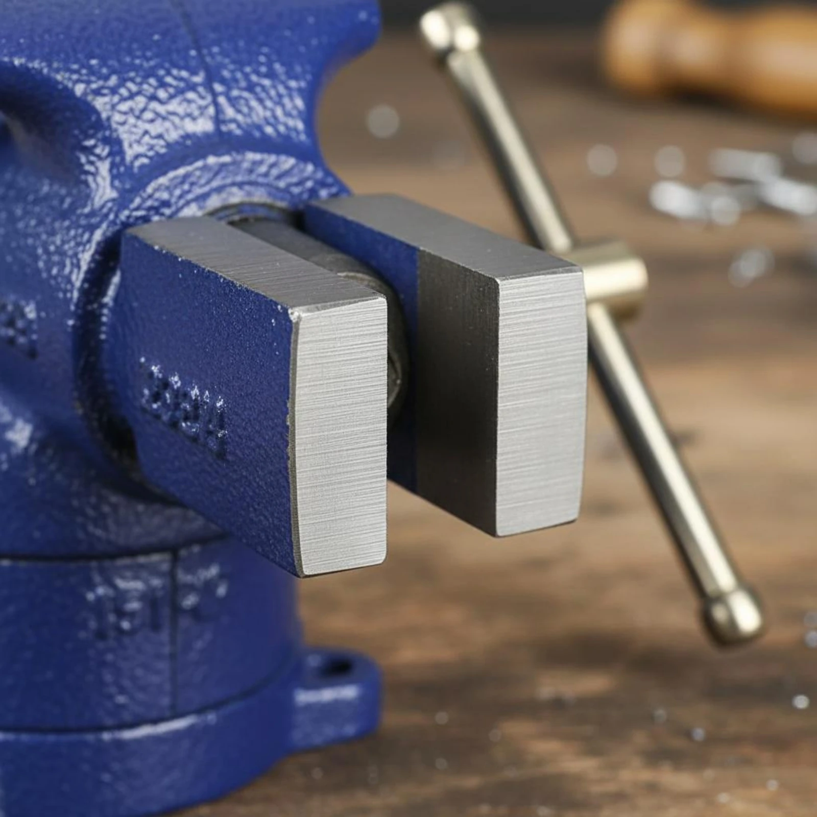Rotating Clamp-on Bench Vise Anti-Slip Grip Hand Tool for Workbench