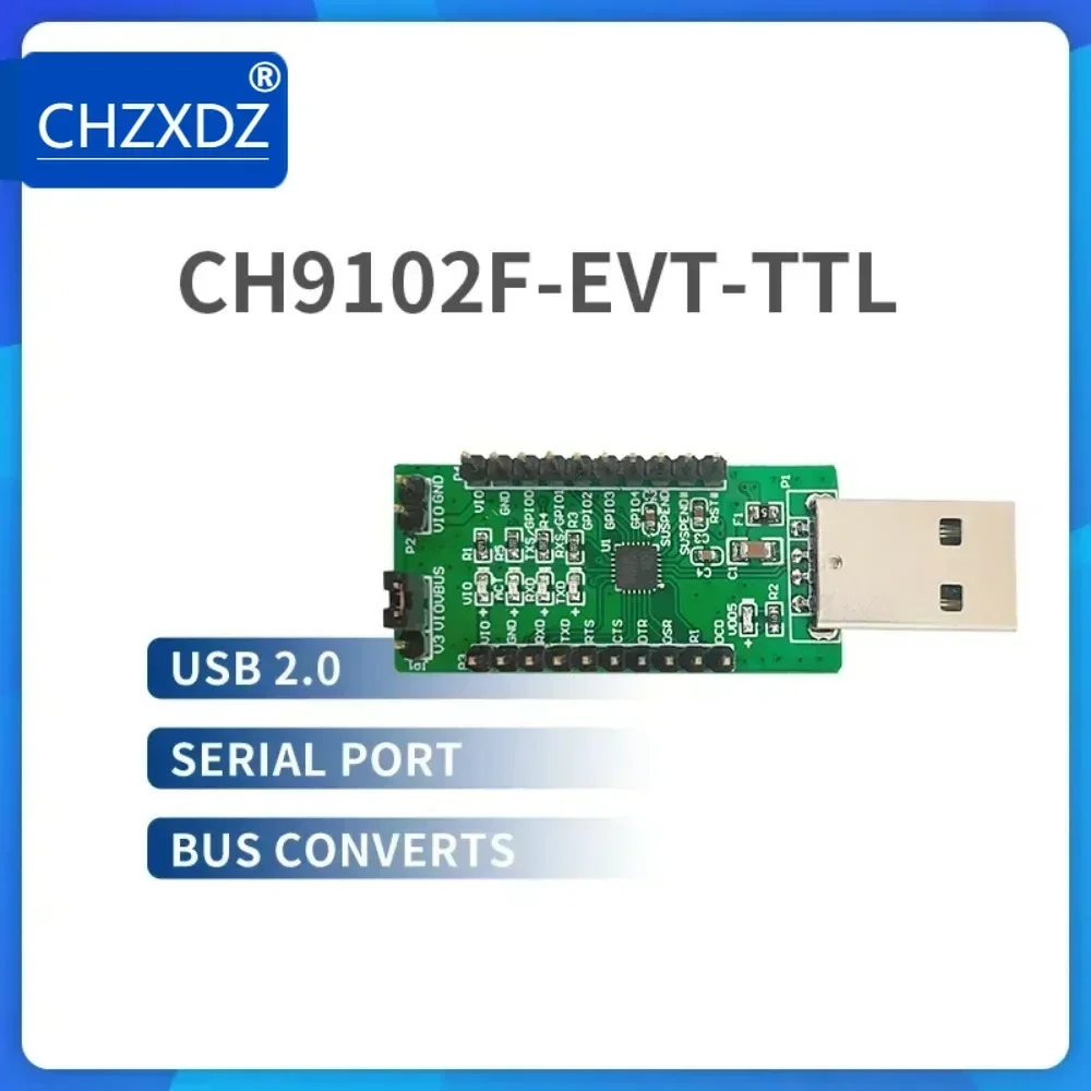 CH9102 USB para UART, RS232 RS485 Ponte EVT Board, 1Pc Lot