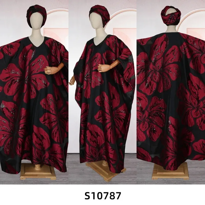

African Clothes For Women Elegant Dresses Africa Embroidery Party Wedding Dress embroidery Daily Wear Summer Musilm Gown