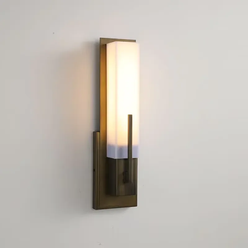 Modern Wall Lamp Brass Sconces Lights Hotel Restaurant Inerior Bathroom Sconce Bedroom Bedside Hallway E14 Integrated Led