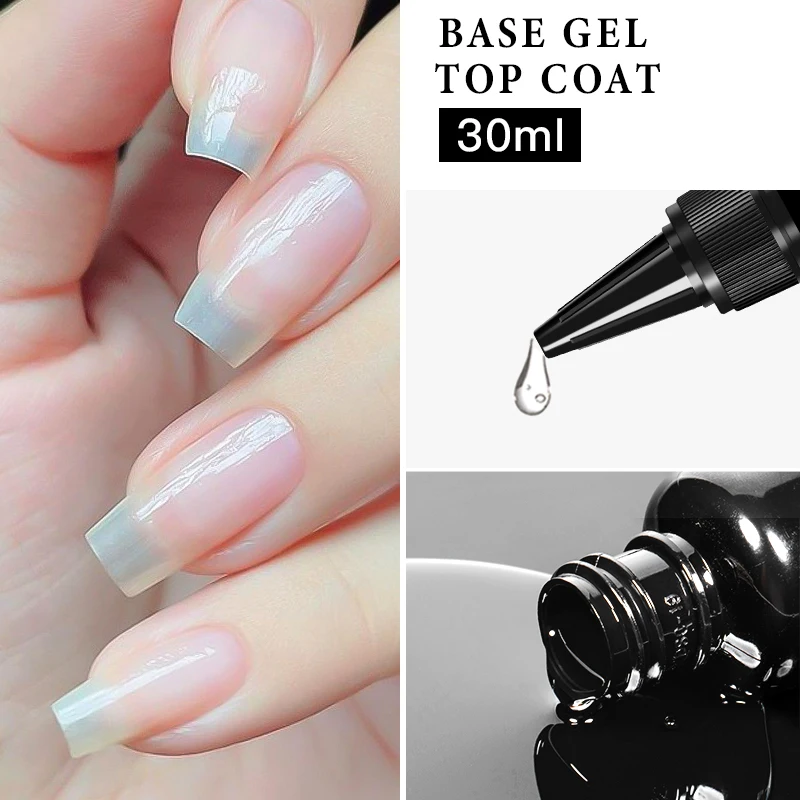 Mtssii 30ML Base Gel No Wipe Top Coat Nail Art Soak Off UV LED Opaco Top Coat Smalto per unghie Gel per manicure Vernice gel funzionale