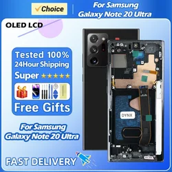 100% Tested OLED Display For Samsung Galaxy Note 20 Ultra oled display N986B N986B/DS N986U N986W N9860 LCD Touch Screen Panel