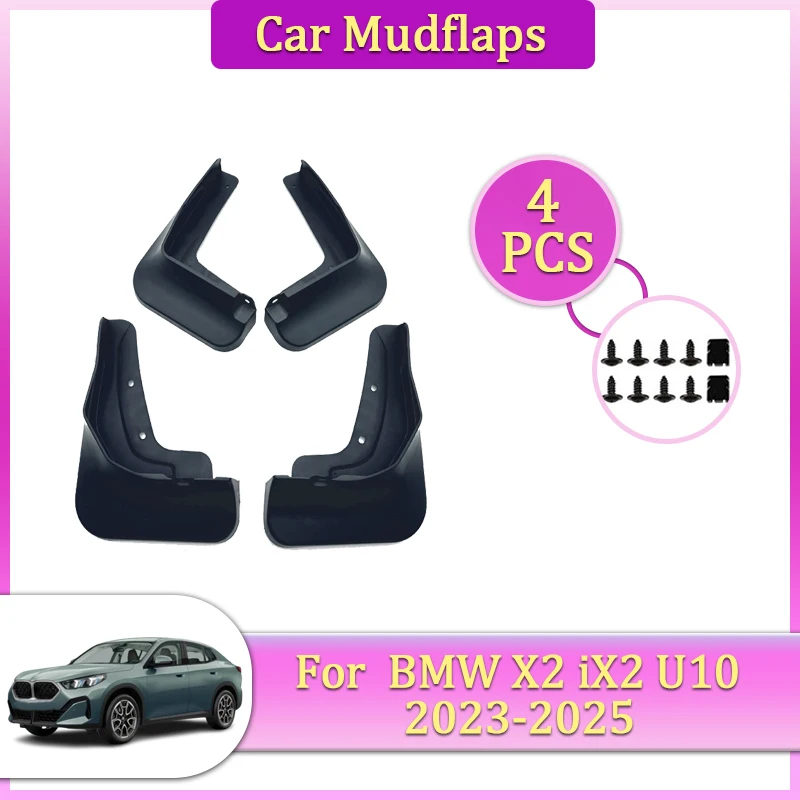 

Car Mudguards Parts For BMW X2 iX2 U10 2023~2025 Car Mudflaps Tool Splash Proof Fender Car Flare Cover Guard Auto Mud Accessorie