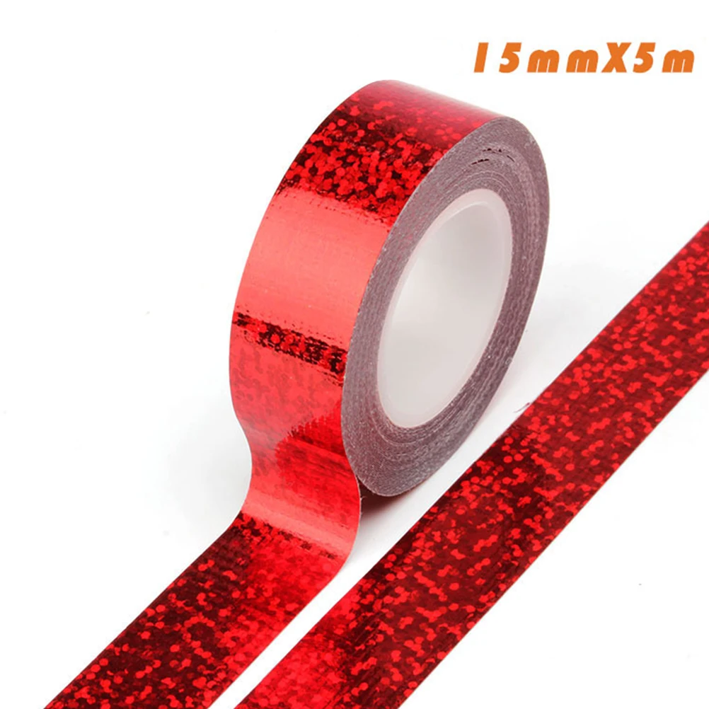 

12 Pcs Cloth Tape Decorative Adhesive Bright High Viscosity Small Roll Duct Tape Gift Wrapping Arts Crafts Christmas Presents