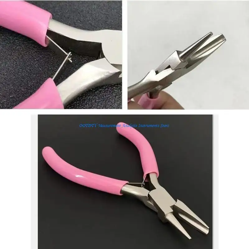 367D Half Round Nose Pliers Jewelry Making Tool Looping Plier Beading Pliers for Jewelry Designers and Craft Enthusiasts