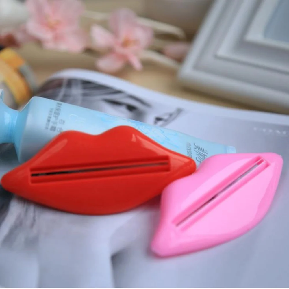 1000pcs Kiss Lip Toothpaste Squeezer Easy Press Tube Dispenser Gadget Spremi Dentifricio