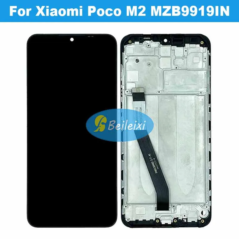 For Xiaomi Poco M2 MZB9919IN M2004J19PI LCD Display Touch Screen Digitizer Assembly Replacement Parts