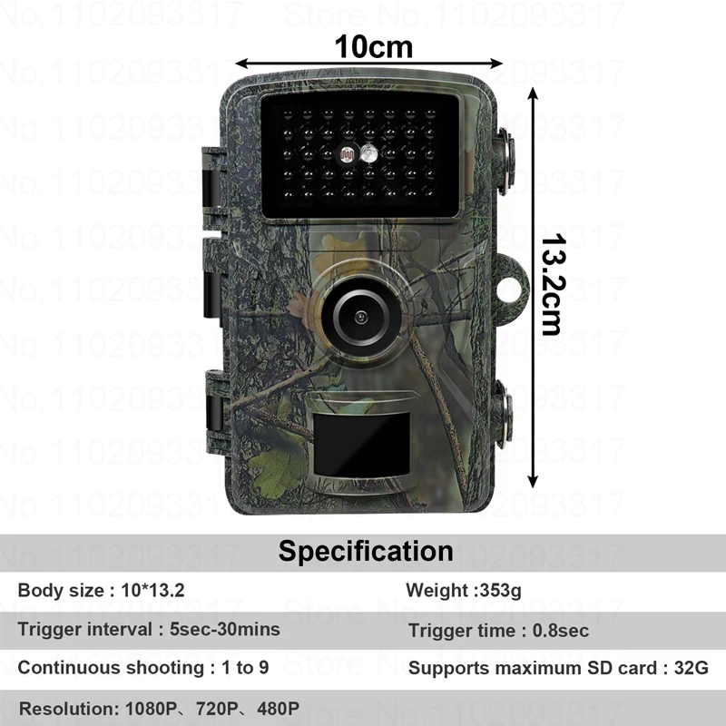 كاميرات تعقب الصيد 16MP 1080P مع 940nm الأشعة تحت الحمراء للرؤية الليلية كاميرا البرية مقاوم للماء لمراقبة الحياة البرية والكشافة