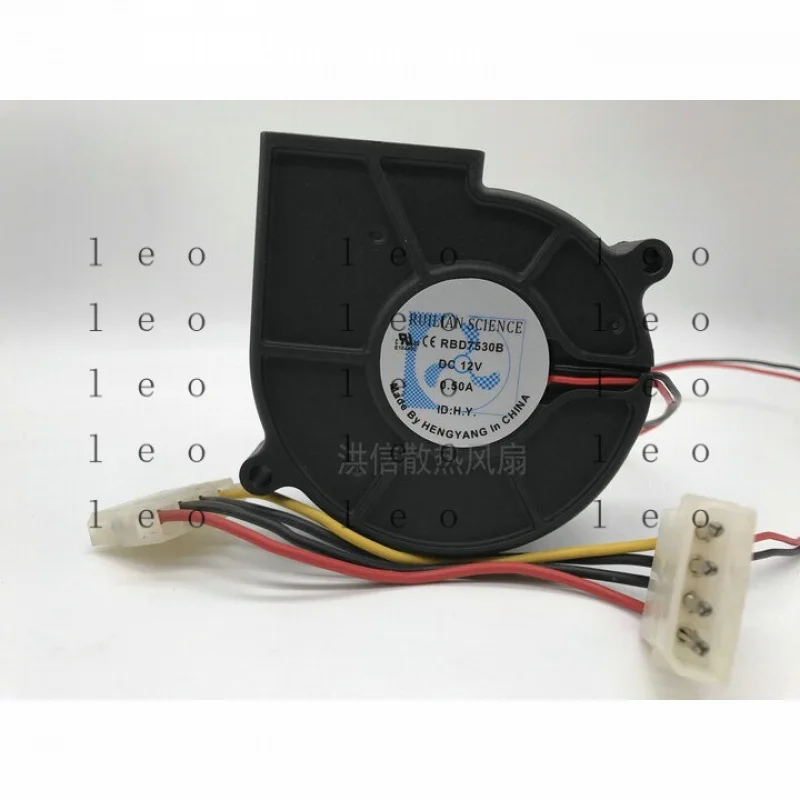 AA  for RUILIAN RBD7530B 7.5CM DC12V 0.50A turbo blower cooling fan