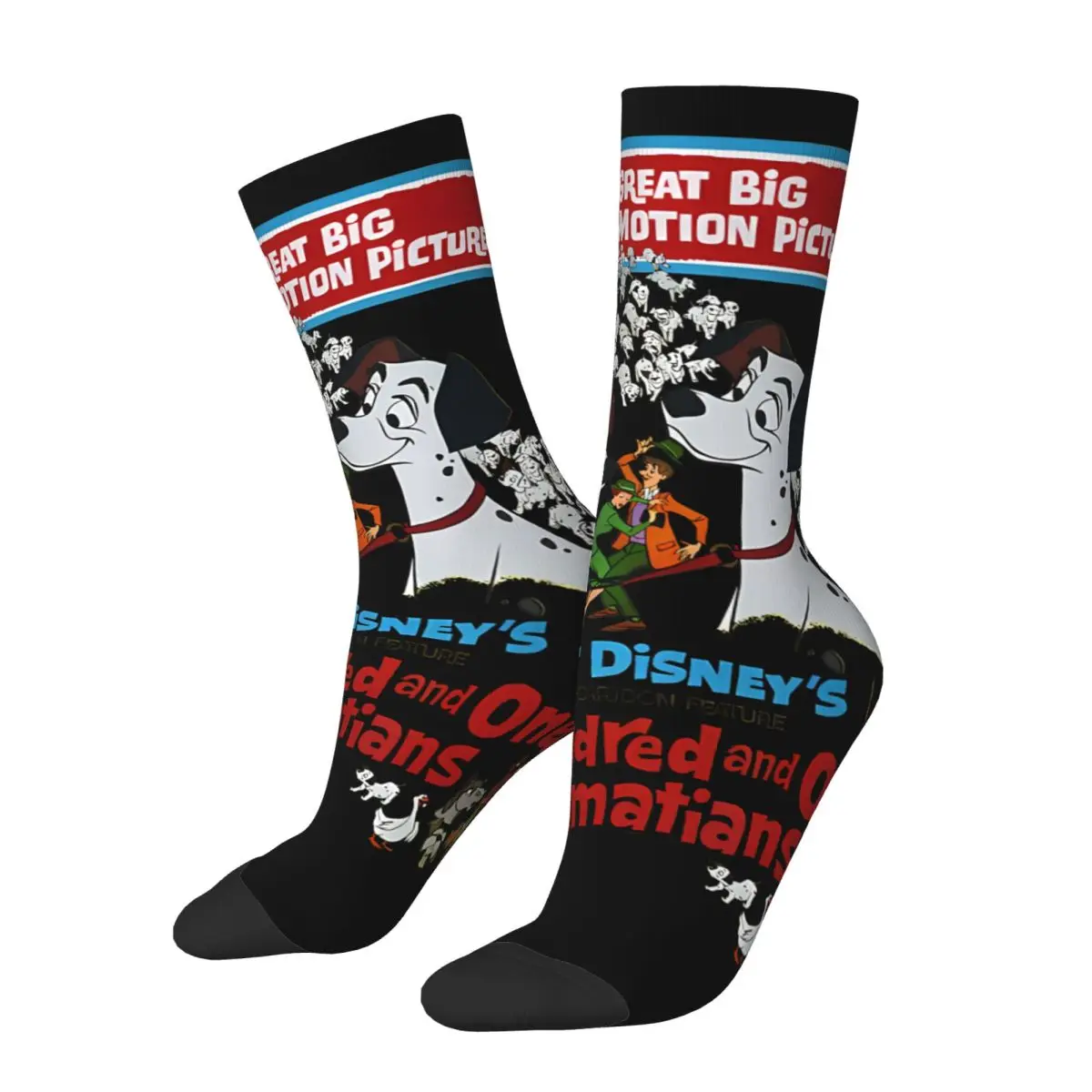 Hip Hop Vintage Genius Crazy Men's compression Socks Unisex One Hundred and One Dalmatians Harajuku Seamless Printed Funny