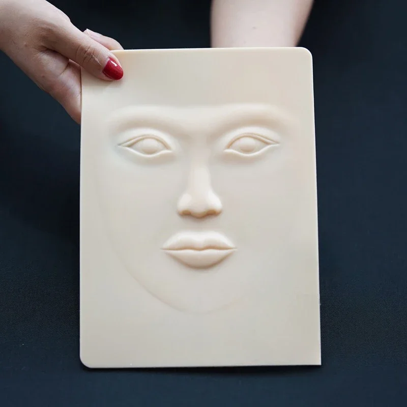 

1Pcs Whole Face Tattoo Practice Skin Silicone Pad For Microblading Permanent Makeup Tattoo Supplies
