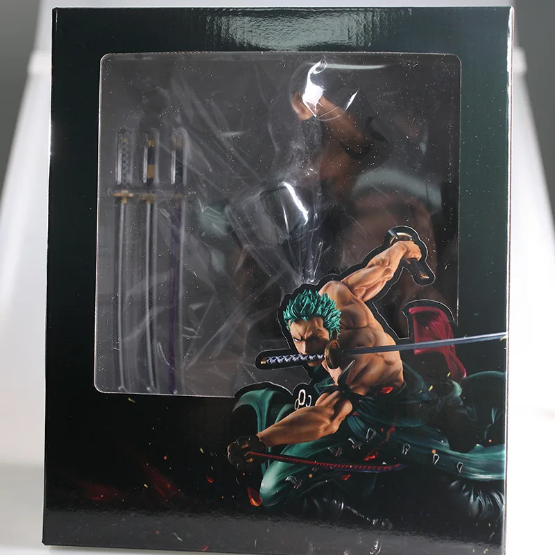 Hot Toys One Piece Straw Hat Group Classic Character Three Thousand Worlds Sauron Three Knife Flow Anime Handmade Model Box