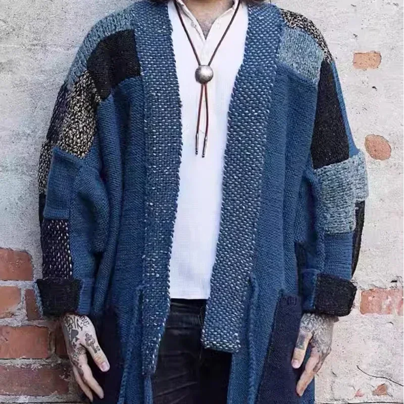 kapital American retro knitted cardigan robe kimono patchwork sweater Hirata Kazuhiro ethnic style