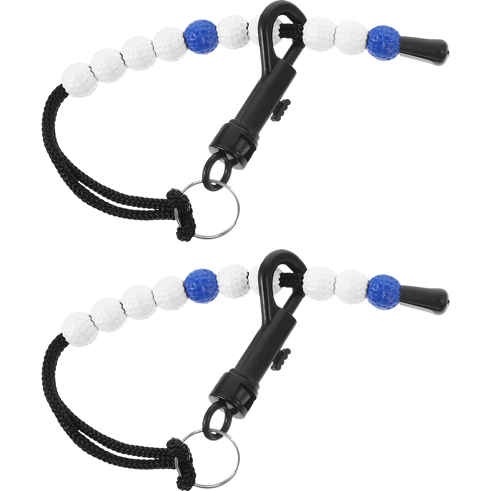 

2 Pcs Wrist Golf Scorer Counter Golfing Tool Outdoor Portable Scoring Chain Plastic Stroke for Women Beaded Golfs