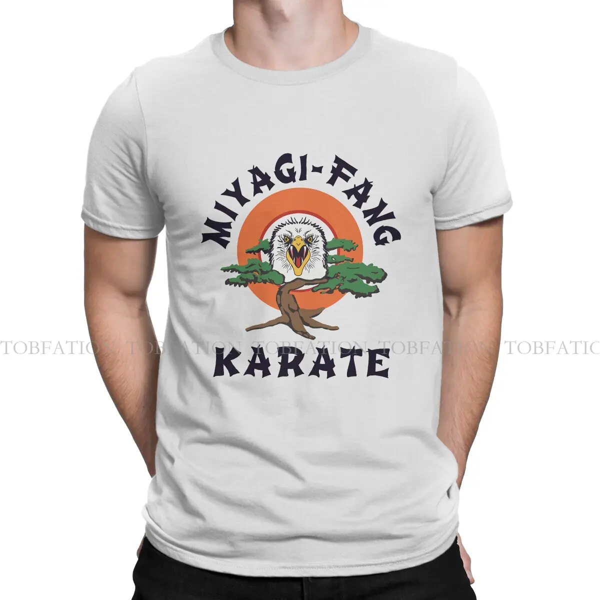 Eagle Men's TShirt MIYAGI FANG KARATE Individuality T Shirt 100% Cotton Graphic Sweatshirts New Trend