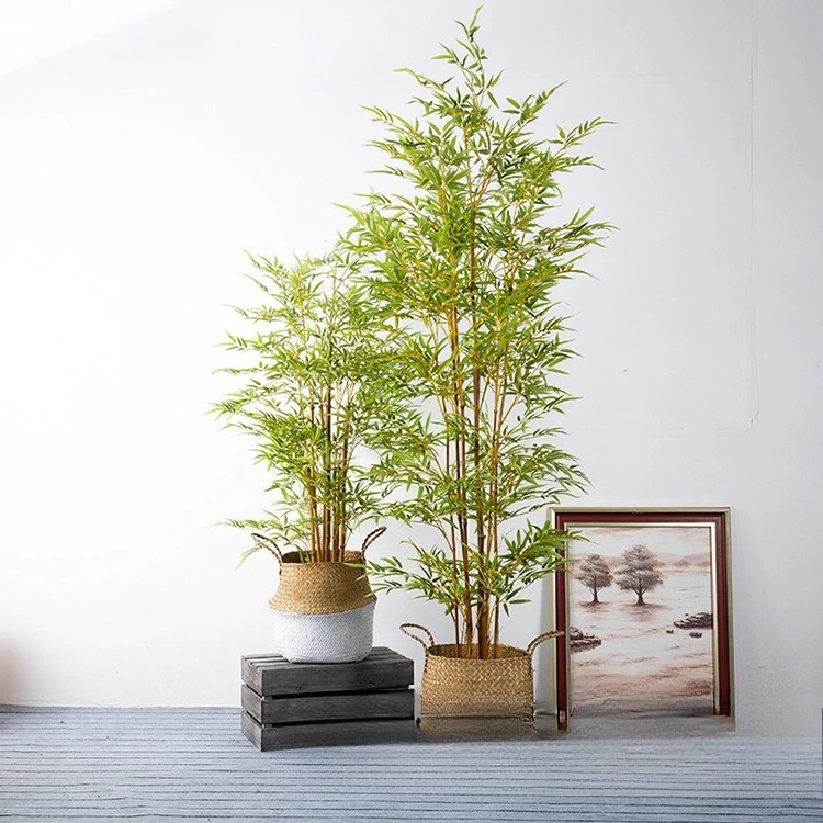 

Simulated bamboo wholesale, golden potted bamboo indoor decoration potted plants, simulated plant garden landscape materials