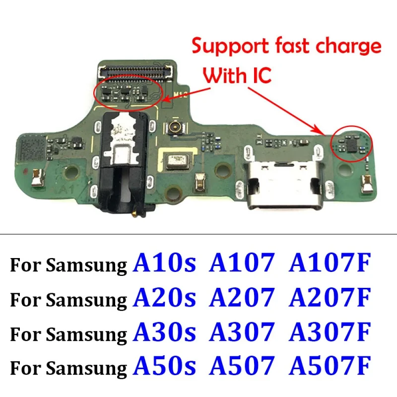 Dock Connector USB Charger Charging Port Flex Cable Board For Samsung A10S A20S A30S A50S A41 A01 A11 A21s A31 A51 A71 A70s