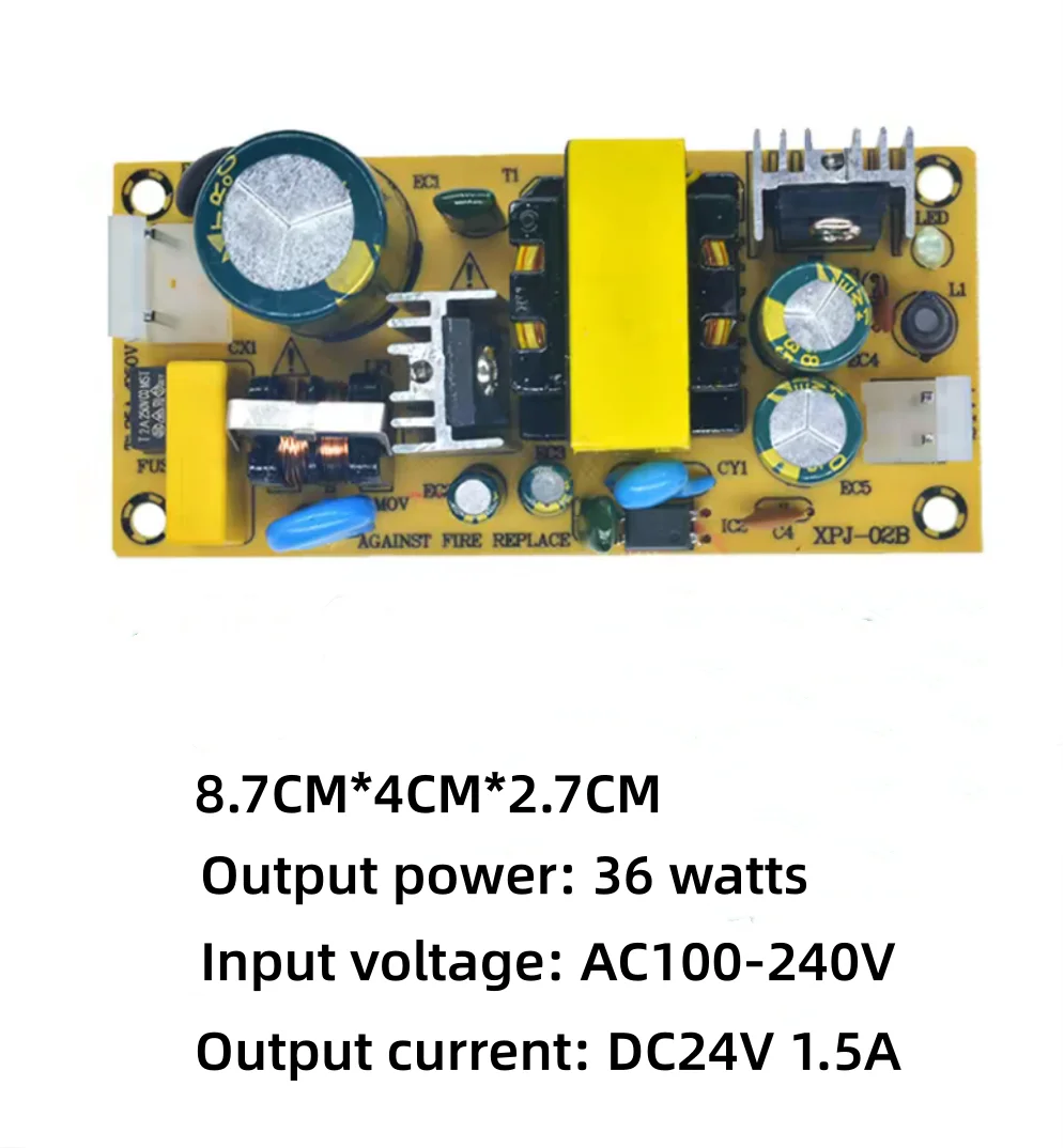 LED built-in constant current drive power supply isolation bare ball bulb tube lamp driver AC100-240V DC24V 1.5A