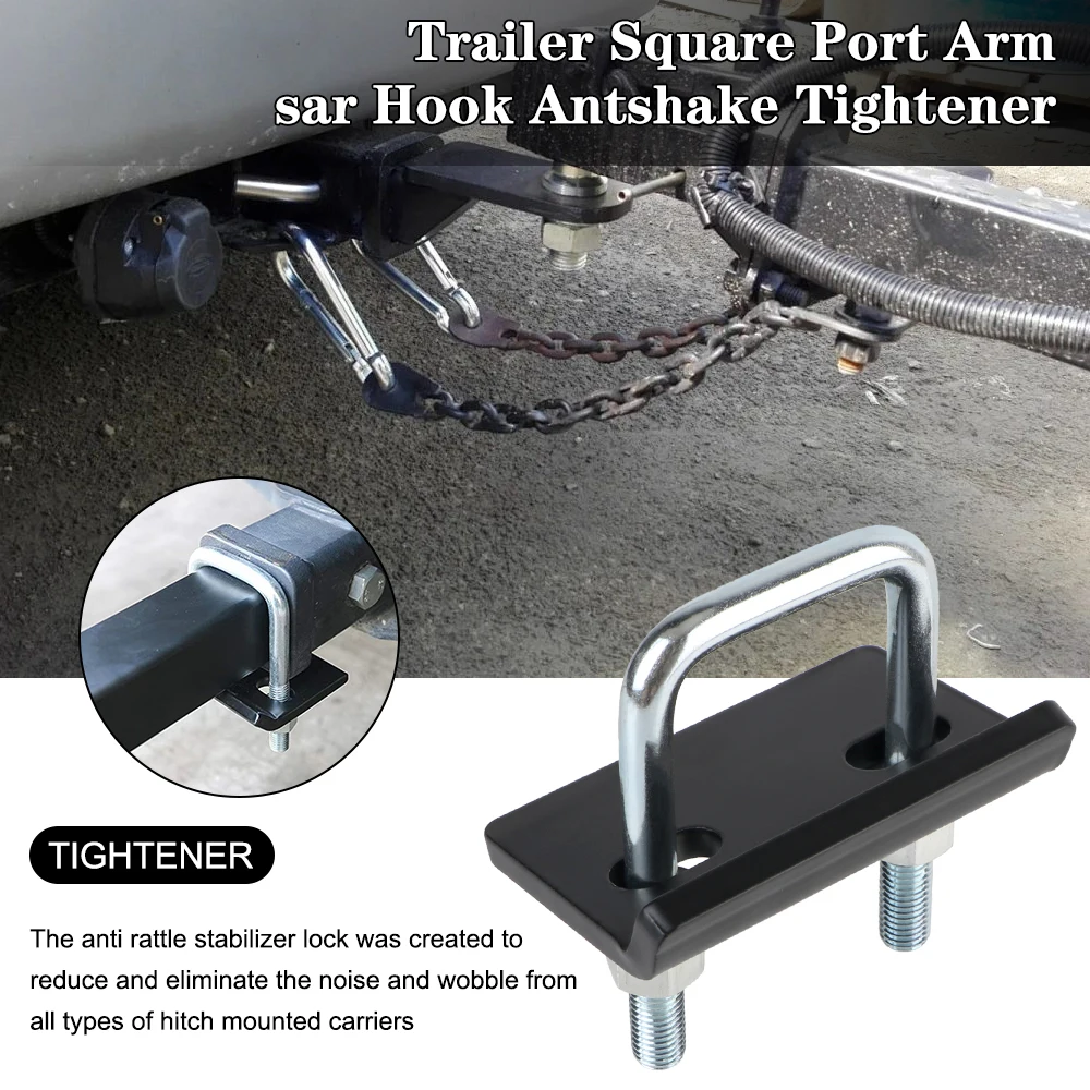 Down Tow Clamp Wobble Carrier Parts For Tow Trailer Hitches 2 inch U-Bolt Stabilizer Heavy Duty Hitch Tightener Anti-Rattle Lock