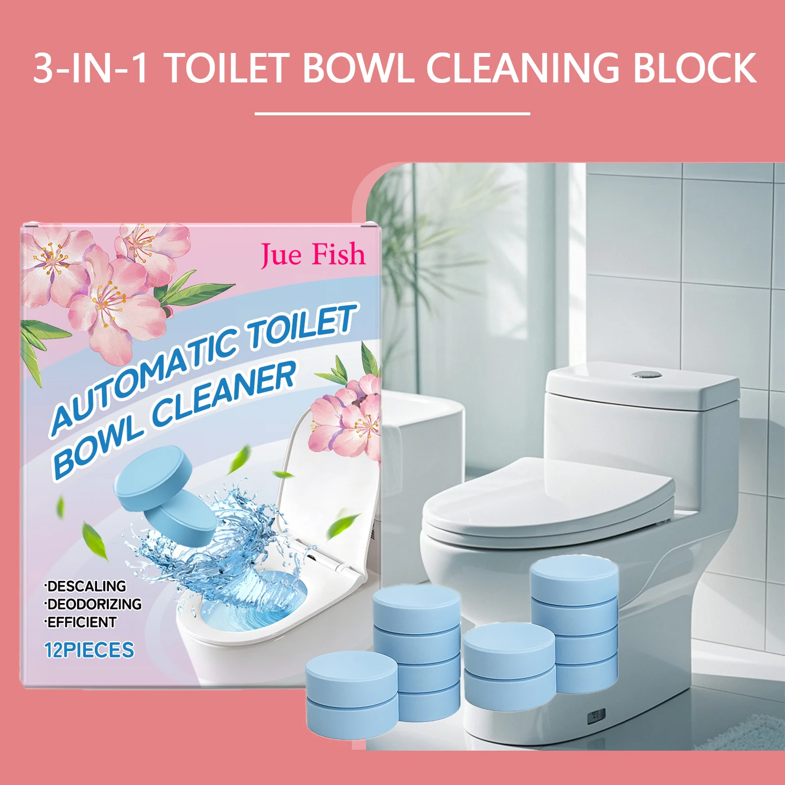 

Toilet Cleaning Effervescent Tablets Effectively Remove Yellow Urinary Scale stain Eliminate Odors Household Toilet bowl Cleaner