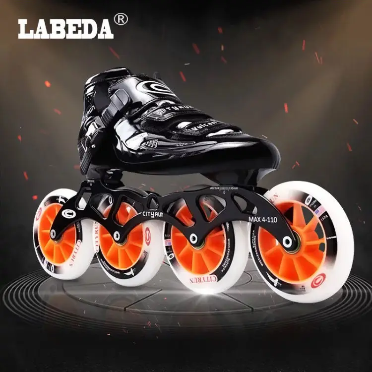 Carbon Fiber Smooth Surface  Adults Inline Speed Skates for Daily Street Road Track Race Skating Rolling EU 33 45