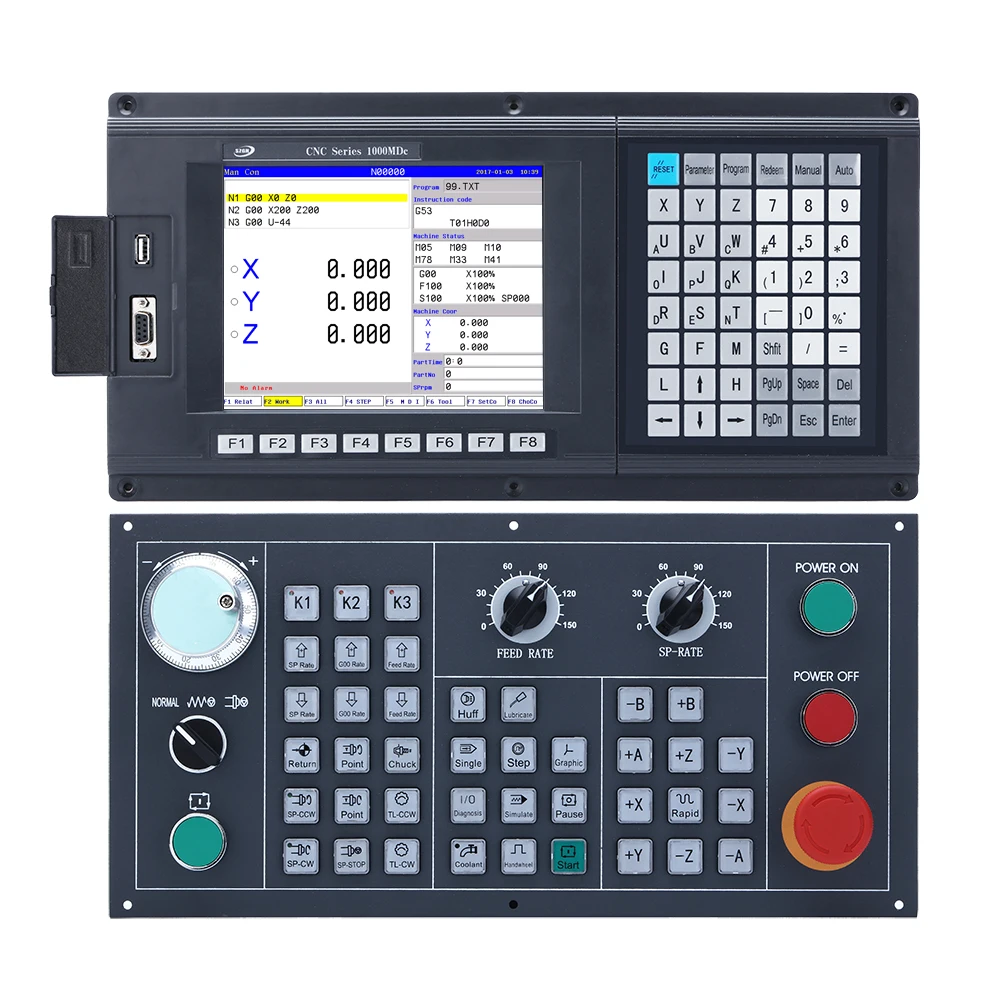 Professional 3 axis CNC Milling machine center with PLC+Modbus milling controller