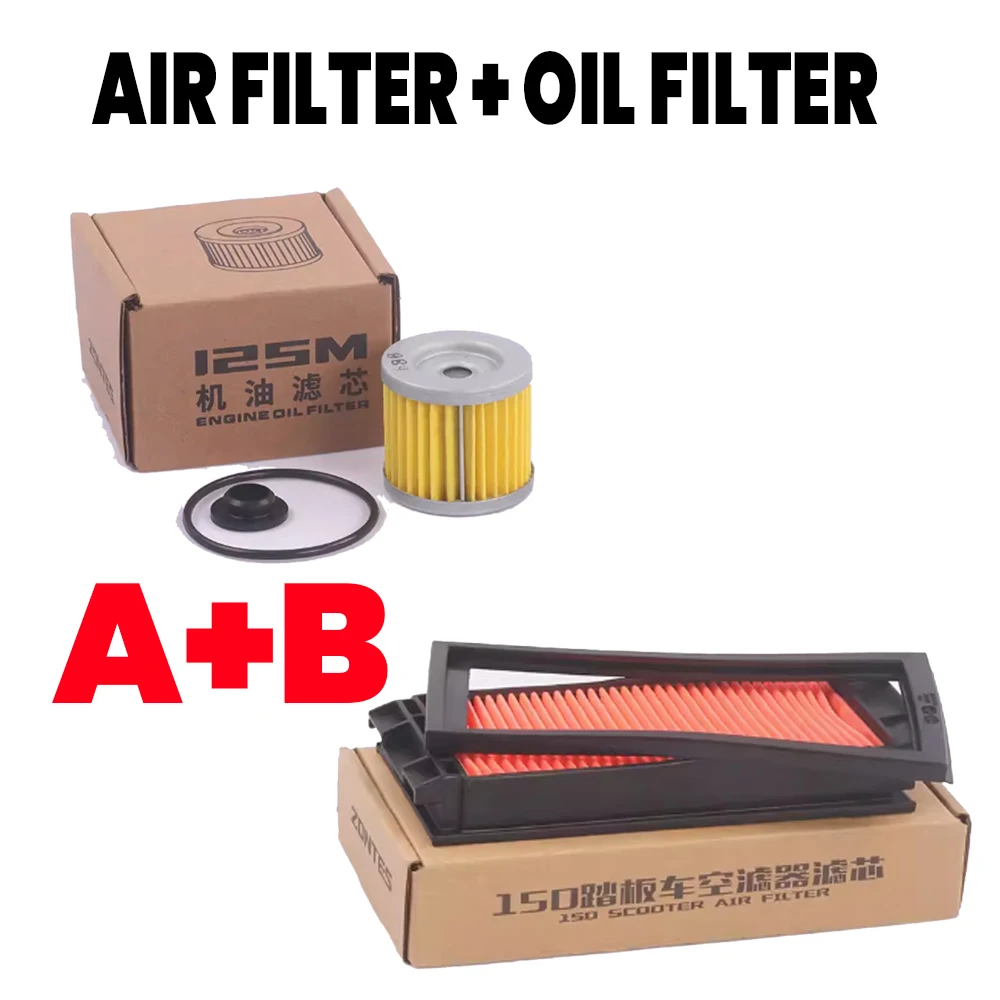 For Zontes D125 M125 125D 125M Motorcycle Original Accessories Air Filter Assembly Air Filter Oil Filter