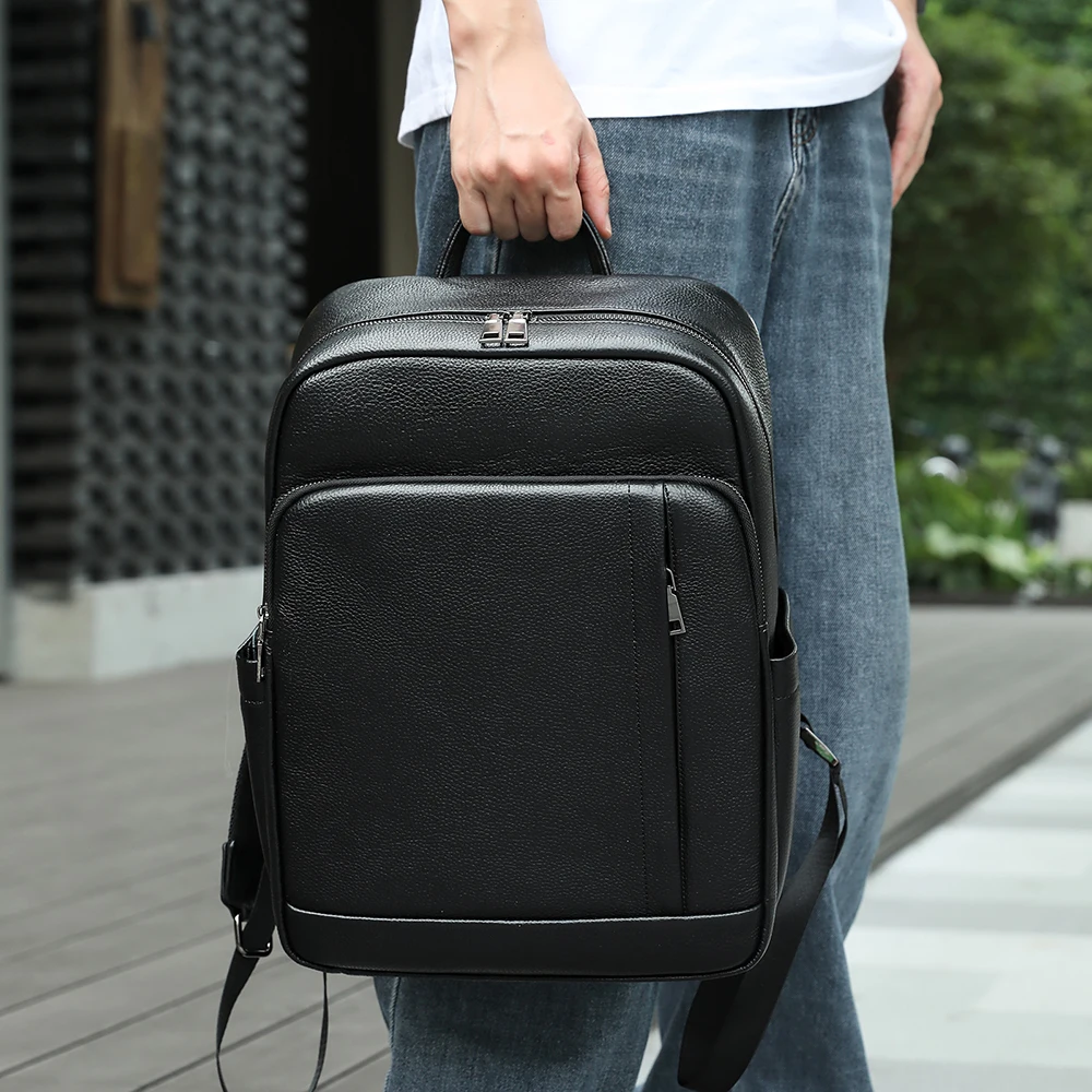 WESTAL Men Leather Laptop Back - огляд і ціна Leather Work Rucksack Mens