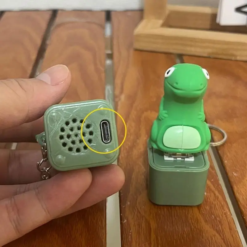 2025 New Portable Press Activated Keychain USB Rechargeable Light And Sound Camping Night Accessories For Outdoor Parties