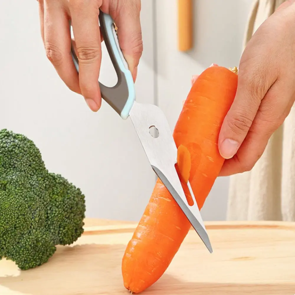 Removable Chicken Bone Scissor Stainless Steel with Protective Cover Kitchen Shear Sharp Magnetic Barbecue Scissor Fish