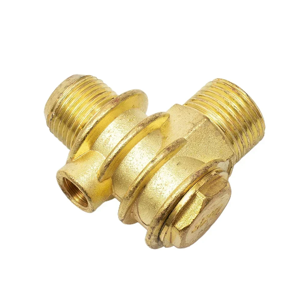 1 PC Brass Check Valve Two-Way 201910mm Thread Way  Male-Threaded Workshop Replacement Air Compressor Check Valve