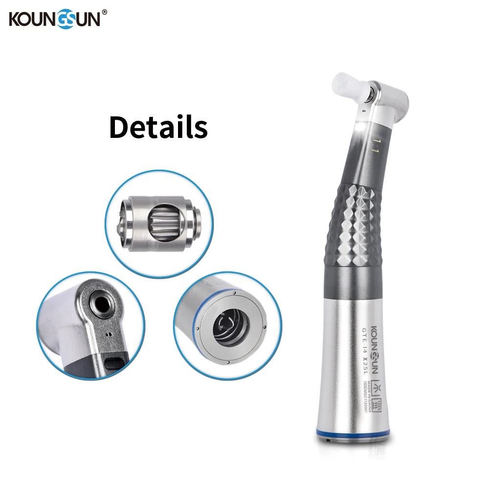 

1:1 CA Bur Low Speed Fiber Optic Contra Angle Dental Handpiece E-type Electric Micromotor Dental Handpiece