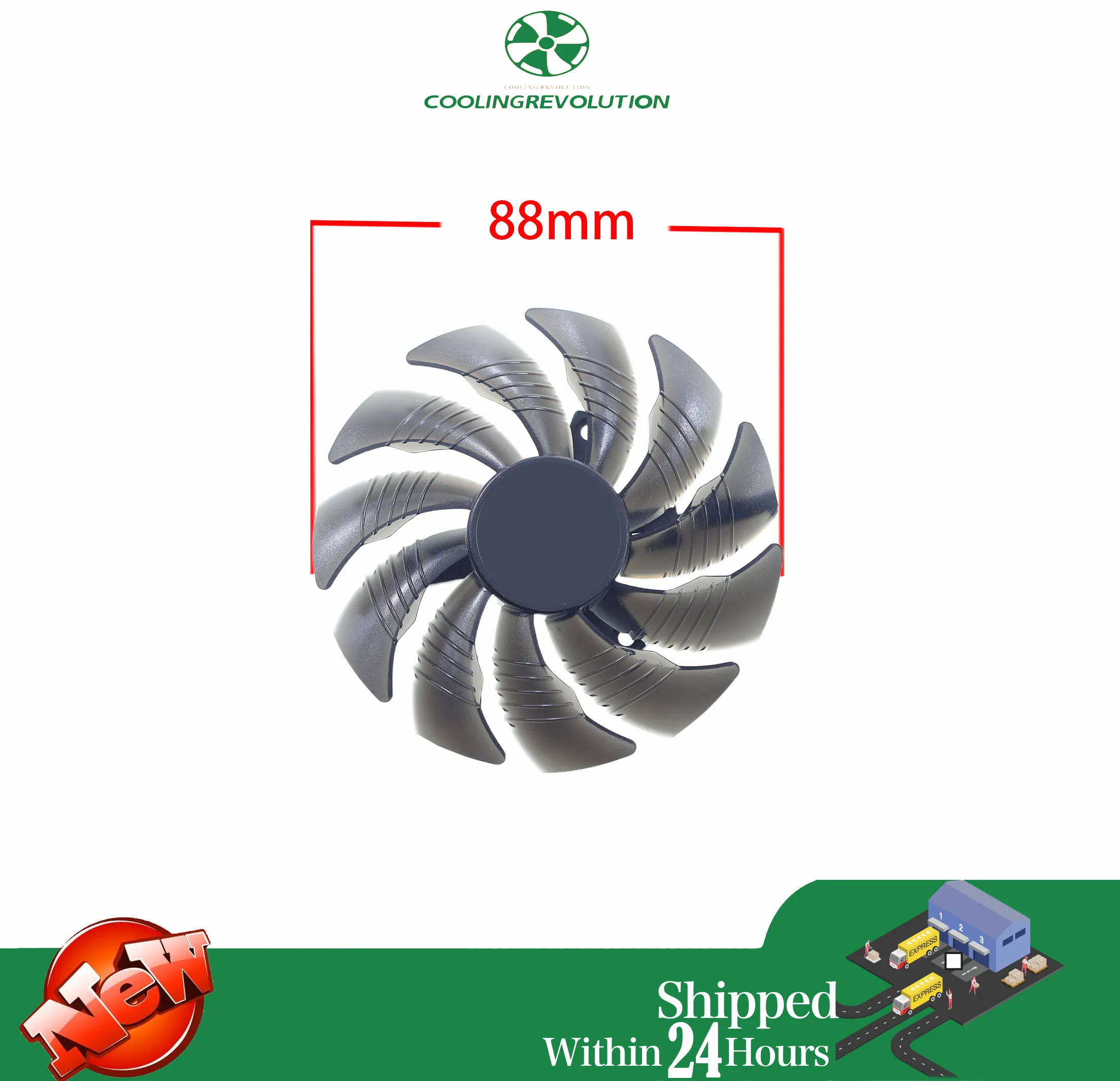 88MM T129215SU PLD09210S12HH Cooling Fan For Gigabyte GeForce GTX 1050 Ti RX 480 470 GTX 1060 G1 Graphics Card Cooler Fans