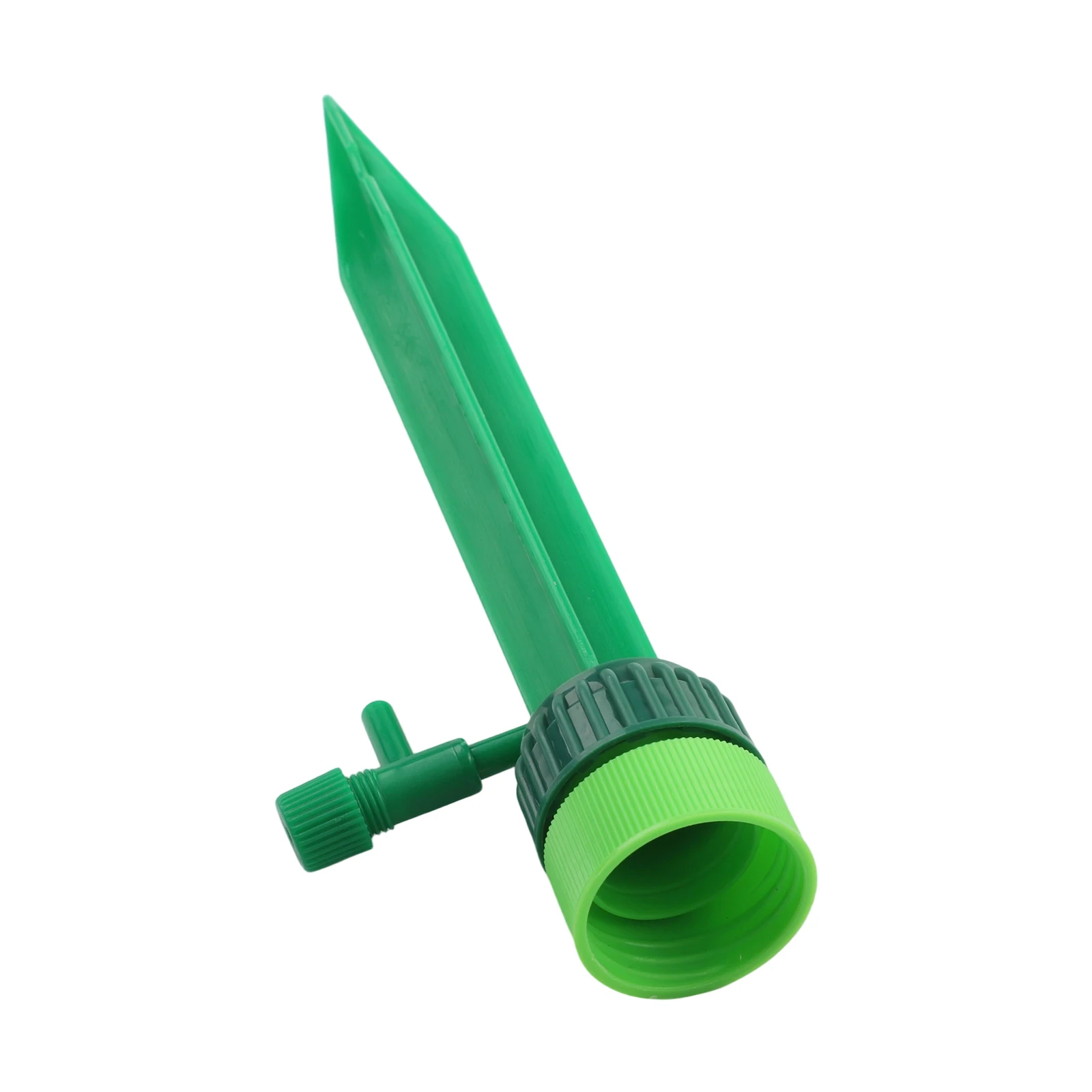Self Watering Spike System Featuring Adjustable Valve for Customizable Drip Rate to Support Long Term Plant Hydration