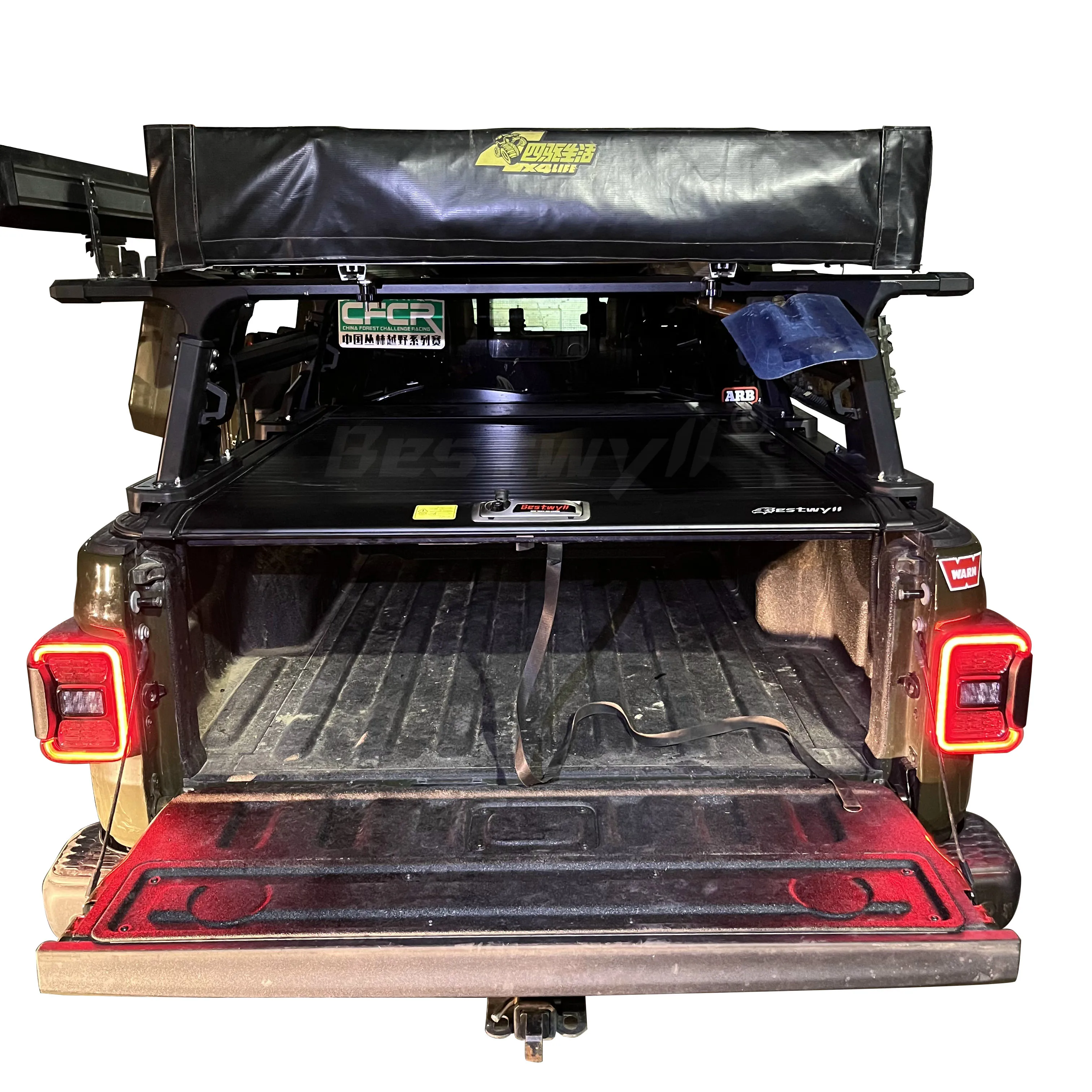 Tapa Cubre Pick up Retracting Truck Bed Retractable Roller Shutter Lid Manual Tonneau Cover for Jeep Gladiator 5Ft K59
