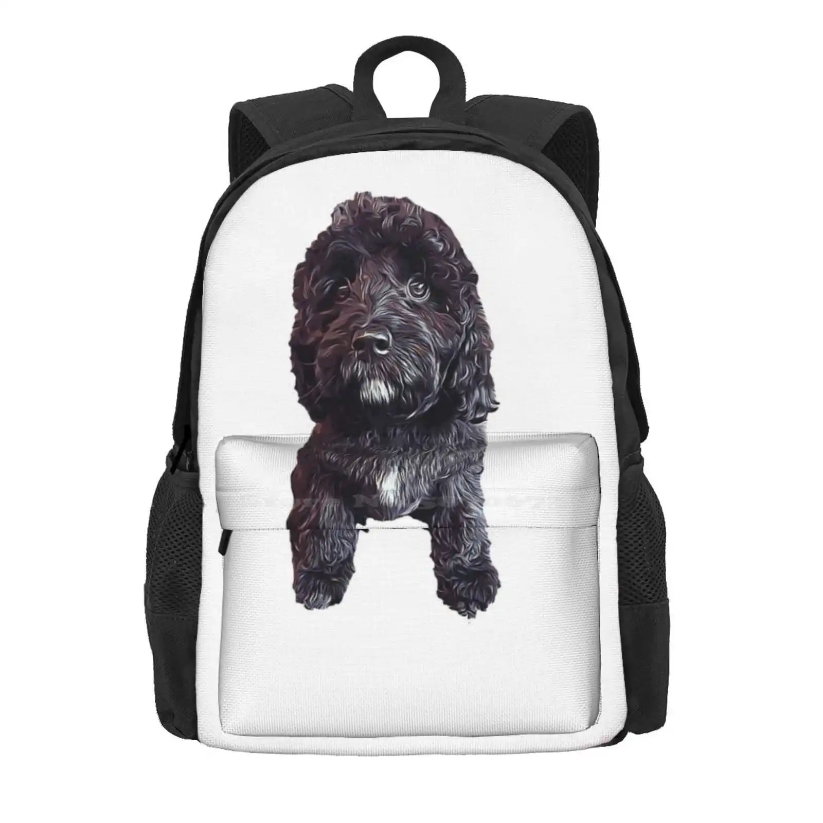 Cavapoo Cavoodle Cockapoo Cuteness Hot Sale Schoolbag Backpack Fashion Bags Cockerpoo Chocolate Puppy Poodle Cross Mixed Breed