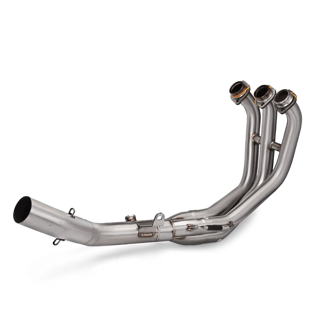 For YZF MT09 Tracer FZ-09 MT-09 FZ09 Motorcycle Slip-on System Modified Front Link Pipe